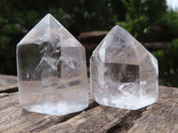 Polished Mini Optic Quartz Crystal Points x 35 From Madagascar - Toprock Gemstones and Minerals 