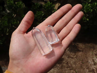 Polished Mini Optic Quartz Crystal Points x 35 From Madagascar - Toprock Gemstones and Minerals 