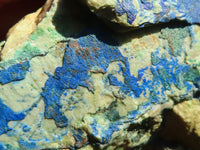 Natural Azurite & Malachite On Dolomite Specimens  x 6 From Kaokoveld, Namibia - Toprock Gemstones and Minerals 