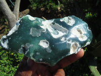 Polished One Side Mtorolite Emerald Chrysoprase Plate Specimens x 6 From Zimbabwe - TopRock