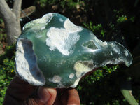 Polished One Side Mtorolite Emerald Chrysoprase Plate Specimens x 6 From Zimbabwe - TopRock