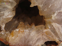 Polished Large Crystal Centred Agate Geode With Carnelian Colouration x 1 From Zululand, South Africa - TopRock