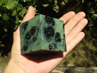 Polished Stromatolite / Kambamba Jasper Cubes (Corners Cut To Stand) x 4 From Mahajanga, Madagascar - TopRock