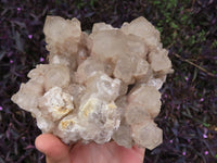 Natural Smokey White Phantom Quartz Cluster x 1 From Luena, Congo - TopRock