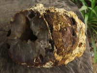 Polished Large Crystal Centred Agate Geode With Carnelian Colouration x 1 From Zululand, South Africa - TopRock