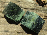 Polished Stromatolite / Kambamba Jasper Cubes (Corners Cut To Stand) x 4 From Mahajanga, Madagascar - TopRock