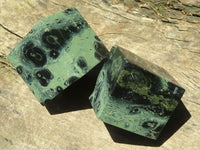 Polished Stromatolite / Kambamba Jasper Cubes (Corners Cut To Stand) x 4 From Mahajanga, Madagascar - TopRock