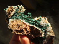 Natural Rare Ball Malachite On Drusy Quartz & Dolomite Matrix  x 2 From Kambove, Congo - Toprock Gemstones and Minerals 