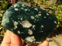 Polished  Emerald Mtorolite / Emerald Chrysoprase Plates  x 12 From Zimbabwe