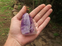 Polished Smokey Window Quartz Crystals  x 6 From Akansobe, Madagascar - TopRock