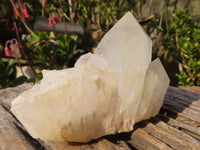 Natural Large Single Castle Quartz Crystals x 6 From Ivato, Madagascar