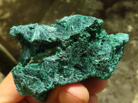 Natural Chatoyant Silky Malachite Specimens  x 6 From Kasompe, Congo - Toprock Gemstones and Minerals 