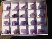 Polished Small Window Amethyst Points x 20 From Ankazobe, Madagascar