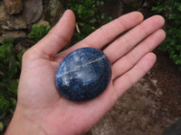 Polished Blue Lazulite Palm Stones  x 12 From Madagascar - Toprock Gemstones and Minerals 