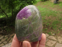 Polished Purple Stichtite & Serpentine Standing Free Forms  x 5 From Barberton, South Africa - TopRock