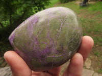 Polished Purple Stichtite & Serpentine Standing Free Forms  x 5 From Barberton, South Africa - TopRock