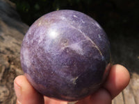 Polished Purple Lepidolite Spheres With Rubellite On Some  x 6 From Madagascar - Toprock Gemstones and Minerals 