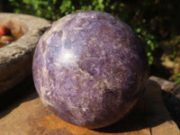 Polished Purple Lepidolite Spheres With Rubellite On Some  x 6 From Madagascar - Toprock Gemstones and Minerals 