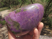 Polished Stunning Purple Stichtite Standing Free Forms  x 2 From Barberton, South Africa - TopRock