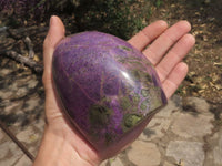 Polished Stunning Purple Stichtite Standing Free Forms  x 2 From Barberton, South Africa - TopRock