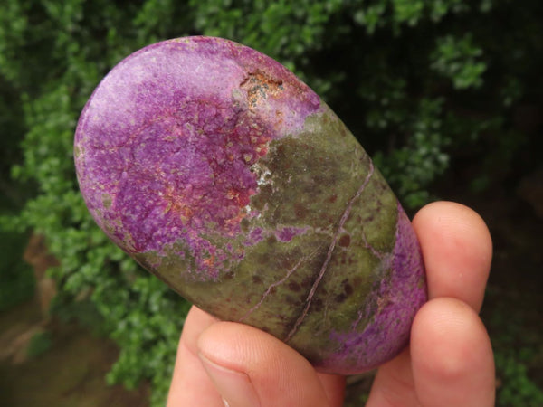 Polished Purple Stichtite & Serpentine Standing Free Forms  x 6 From Barberton, South Africa - TopRock