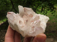 Natural Candle Quartz Clusters  x 3 From Madagascar - TopRock