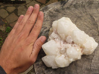 Natural Candle Quartz Clusters  x 3 From Madagascar - TopRock