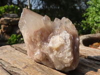 Natural Cascading White Phantom Smokey Quartz Clusters  x 6 From Luena, Congo - Toprock Gemstones and Minerals 