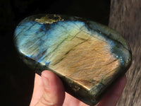 Polished Flashy Labradorite Standing Free Forms  x 2 From Tulear, Madagascar - TopRock