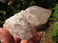 Natural Cascading White Phantom Smokey Quartz Clusters  x 6 From Luena, Congo - Toprock Gemstones and Minerals 