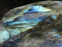 Polished Flashy Labradorite Standing Free Forms  x 2 From Tulear, Madagascar - TopRock