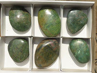 Polished Green Verdite Free Forms  x 6 From Zimbabwe - TopRock