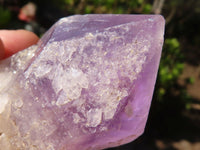 Natural Single Jacaranda Amethyst Crystals  x 12 From Solwezi, Zambia - Toprock Gemstones and Minerals 