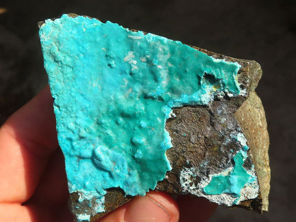 Natural Silica Chrysocolla Specimens x 6 From Kulukuluku, Congo