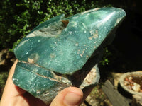 Polished Green Mtorolite / Emerald Chrome Chrysoprase Plates  x 2 From Zimbabwe - TopRock