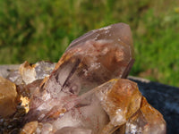 Natural Hematoid Quartz, White Quartz & Drusy Dolomite On Malachite Specimens x 3 From Southern Africa - TopRock