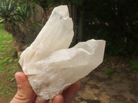 Natural White Quartz Clusters  x 3 From Madagascar - TopRock