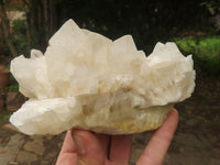 Natural White Quartz Clusters  x 3 From Madagascar - TopRock