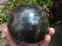 Polished Large Labradorite Sphere  x 1 From Tulear, Madagascar - TopRock