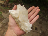 Natural White Quartz Clusters  x 3 From Madagascar - TopRock