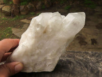 Natural White Quartz Clusters  x 3 From Madagascar - TopRock