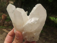 Natural White Quartz Clusters  x 3 From Madagascar - TopRock