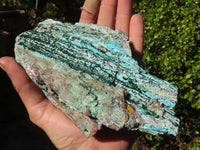 Natural Drusy Coated Chrysocolla & Malachite Dolomite Specimens x 3 From Kakanda, Congo