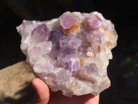 Natural Jacaranda Amethyst Clusters  x 2 From Zambia - Toprock Gemstones and Minerals 