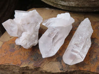 Natural Single Clear Quartz Crystals  x 24 From Zambia - Toprock Gemstones and Minerals 