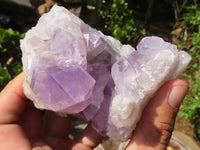 Natural Jacaranda Amethyst Clusters  x 3 From Zambia - Toprock Gemstones and Minerals 