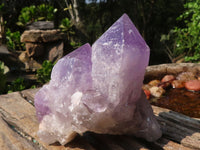 Natural Jacaranda Amethyst Clusters  x 3 From Zambia - Toprock Gemstones and Minerals 