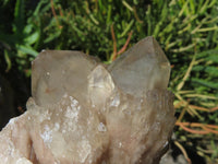 Natural Smokey Phantom Quartz Clusters x 4 From Lwena, Congo - TopRock