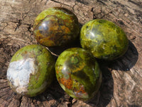 Polished Large Green Opal Palm Stones  x 6 From Madagascar - Toprock Gemstones and Minerals 