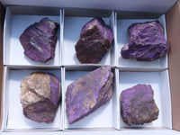 Natural Rough Purpurite Cobbed Specimens  x 6 From Namibia - TopRock